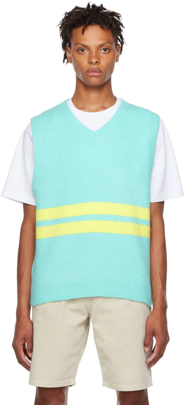 Stüssy Blue Acrylic Vest