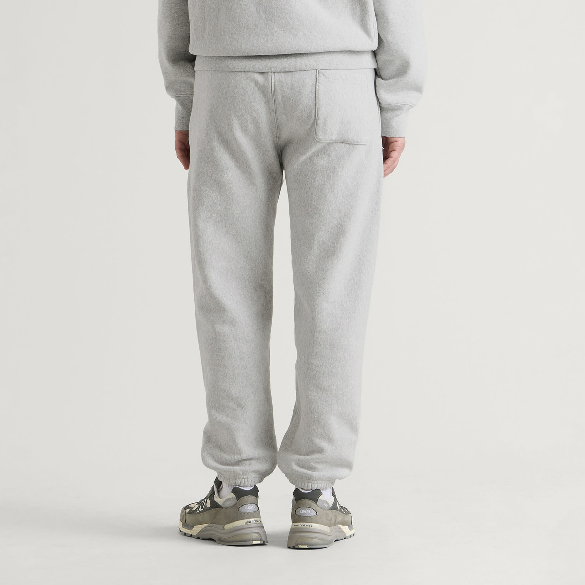 Champion Men's Reverse Weave Cuffed Sweat Pants in Grey Marl