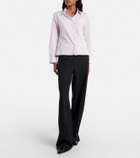 Calvin Klein Collection Pinstripe cotton poplin shirt