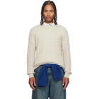 Polo Ralph Lauren Beige 'The Iconic Cable-Knit' Cashmere Sweater