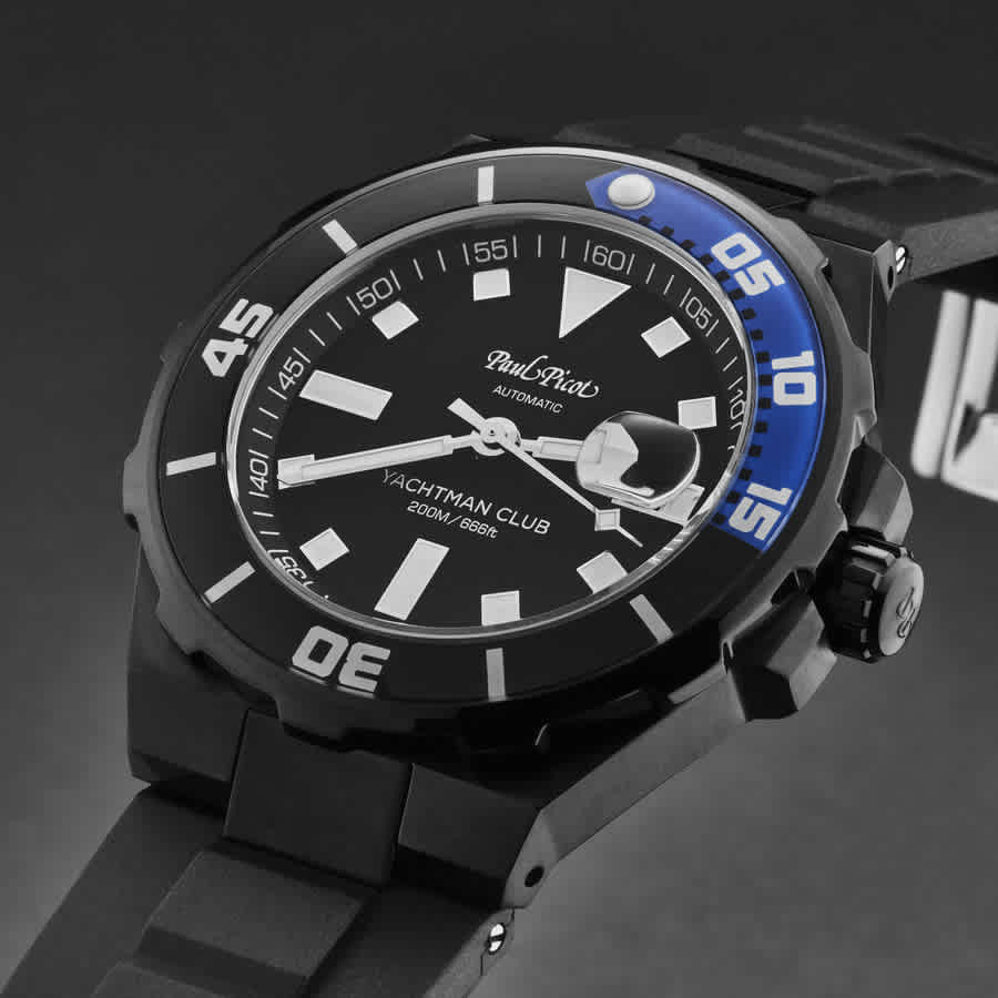 Paul Picot Yachtmanclub Automatic Black Dial Mens Watch P1251N.NB.3614CM001