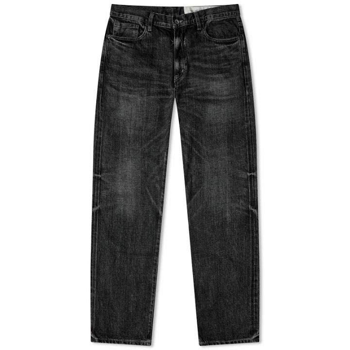 Photo: Neighborhood Men's Washed Denim Jeans in Black