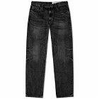 Neighborhood Men's Washed Denim Jeans in Black