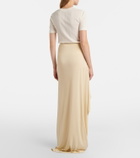 The Row Dione draped maxi skirt