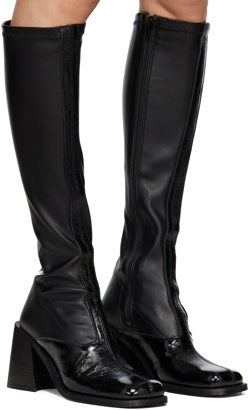 Justine Clenquet SSENSE Exclusive Black Eddie Tall Boots Justine Clenquet