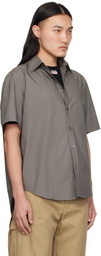Commission Gray Banker Short Sleeve Shirt