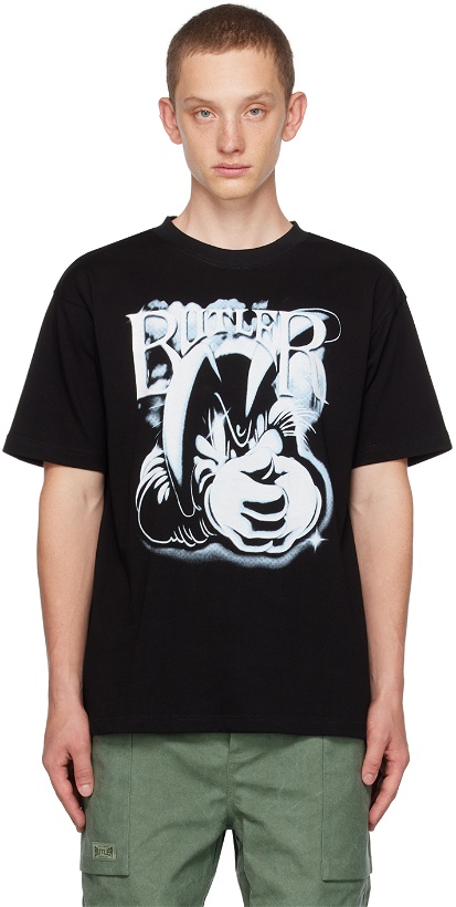 Photo: BUTLER SVC Black Printed T-Shirt