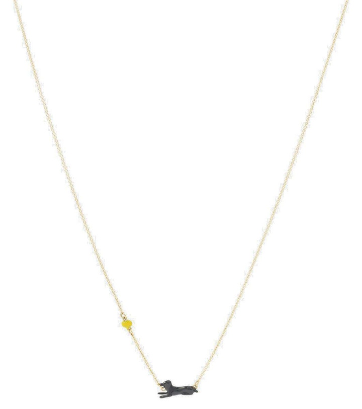 Photo: Aliita Perrito Pelota 9kt gold pendant necklace