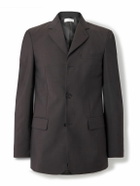 The Row - Sabriel Grain de Poudre Wool and Mohair-Blend Blazer - Brown