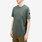 Moncler Men's Text Logo T-Shirt in Green