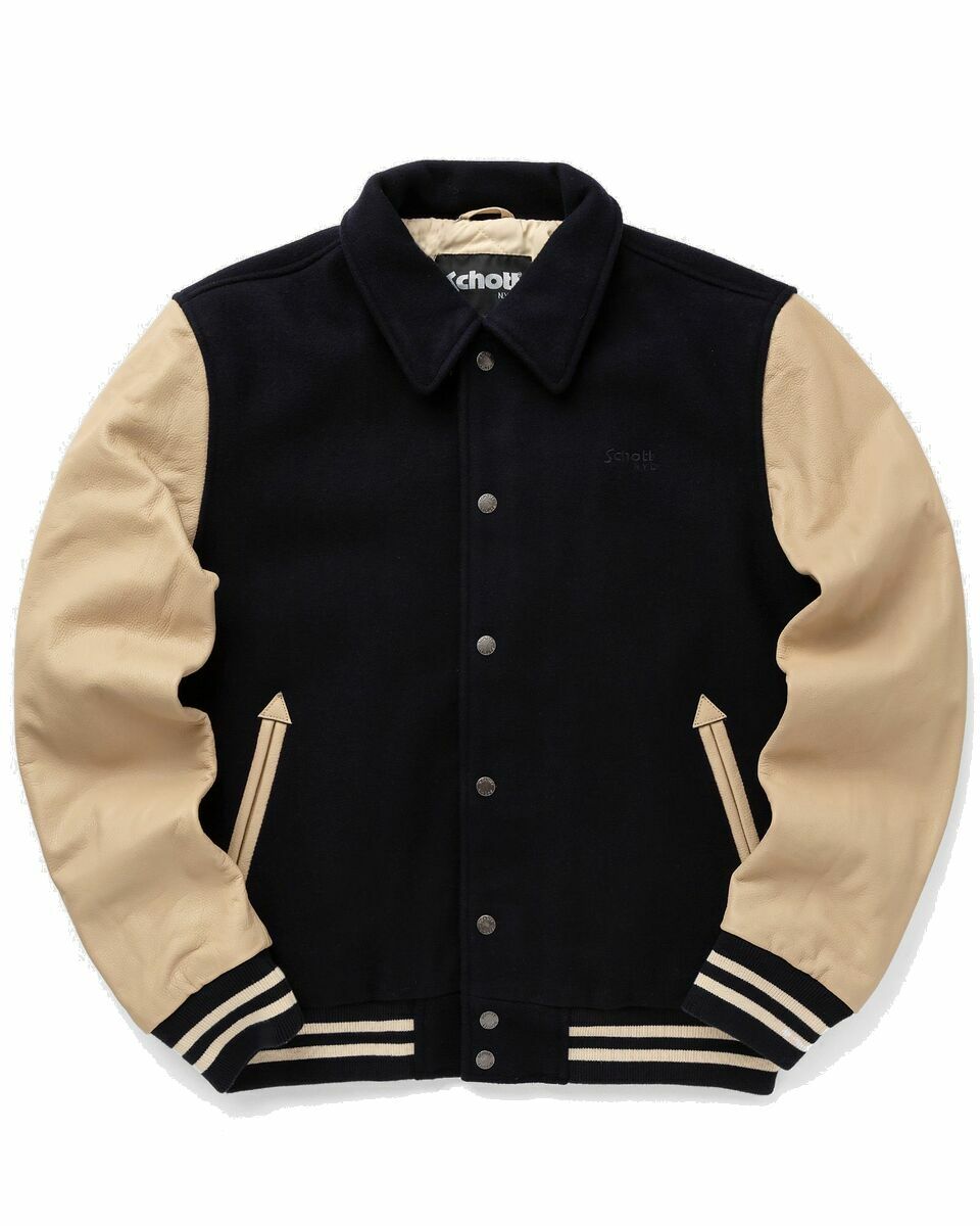 Photo: Schott Nyc Teddy Col Classique Brown - Mens - Bomber Jackets/College Jackets