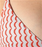 Asceno - Genoa wave-print bikini top