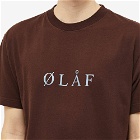 Olaf Hussein Men's Serif T-Shirt in Chocolate