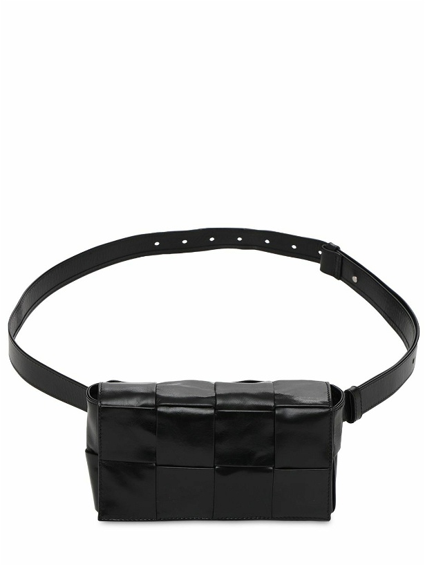 Photo: BOTTEGA VENETA - Cassette Intreccio Leather Belt Bag