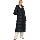 Canada Goose Black 'Tonal Label' Mystique Down Coat
