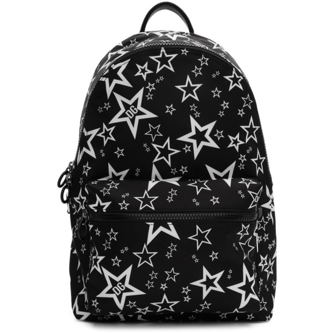 Photo: Dolce and Gabbana Black Millennial Star Backpack