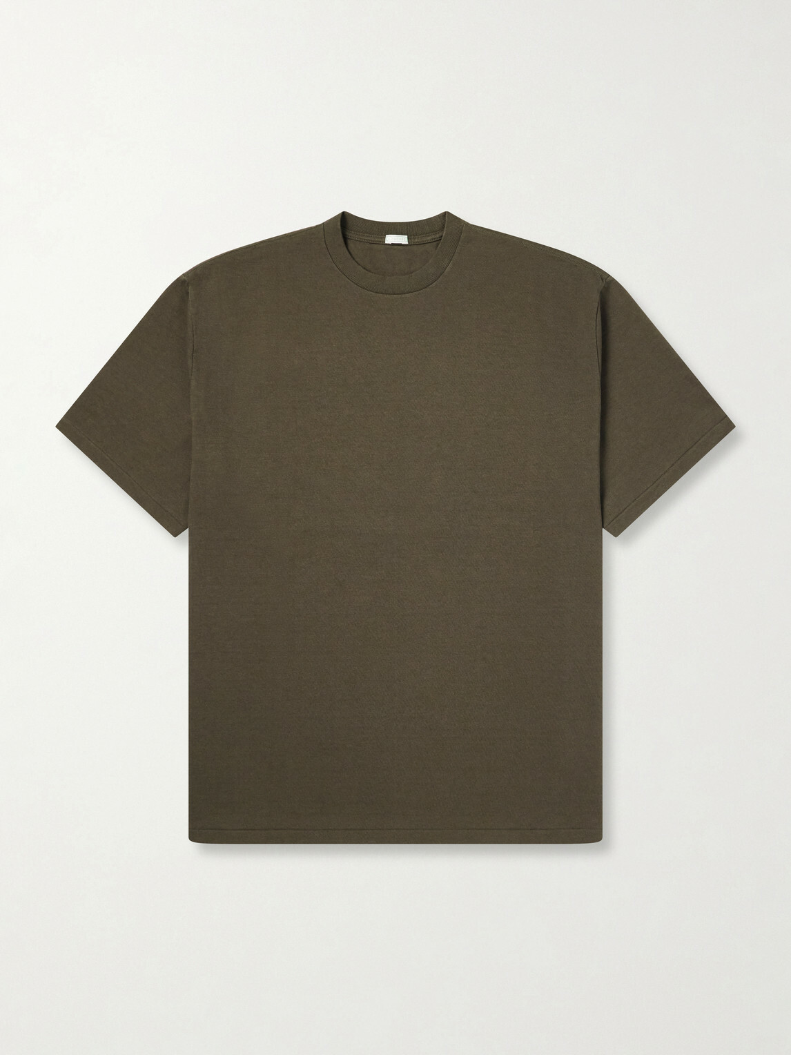 A.PRESSE - Heavy Weight Cotton-Jersey T-Shirt - Green