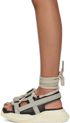 Rick Owens Black & Off-White Geth Sandals