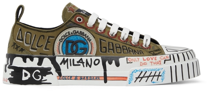 Photo: Dolce & Gabbana Green Portofino Light Sneakers