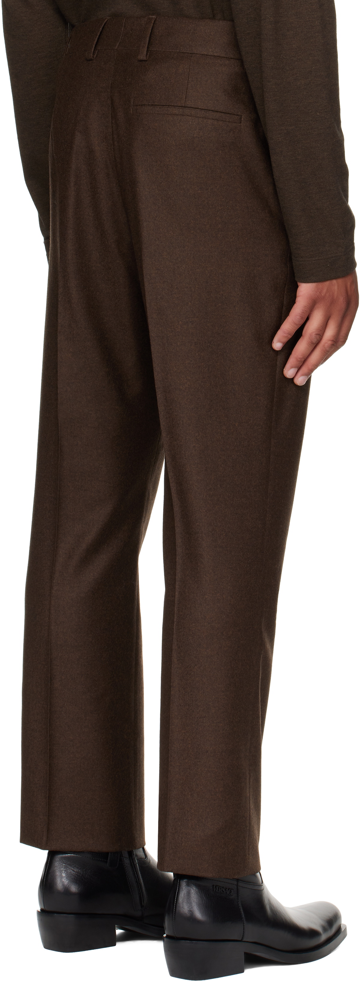 Ferragamo Brown Tailored Trousers