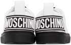 Moschino White Embossed Sneakers