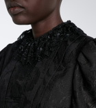 Chloé Wool and silk-blend jacquard lace jacket