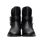 Amiri Black Two-Buckle Boots