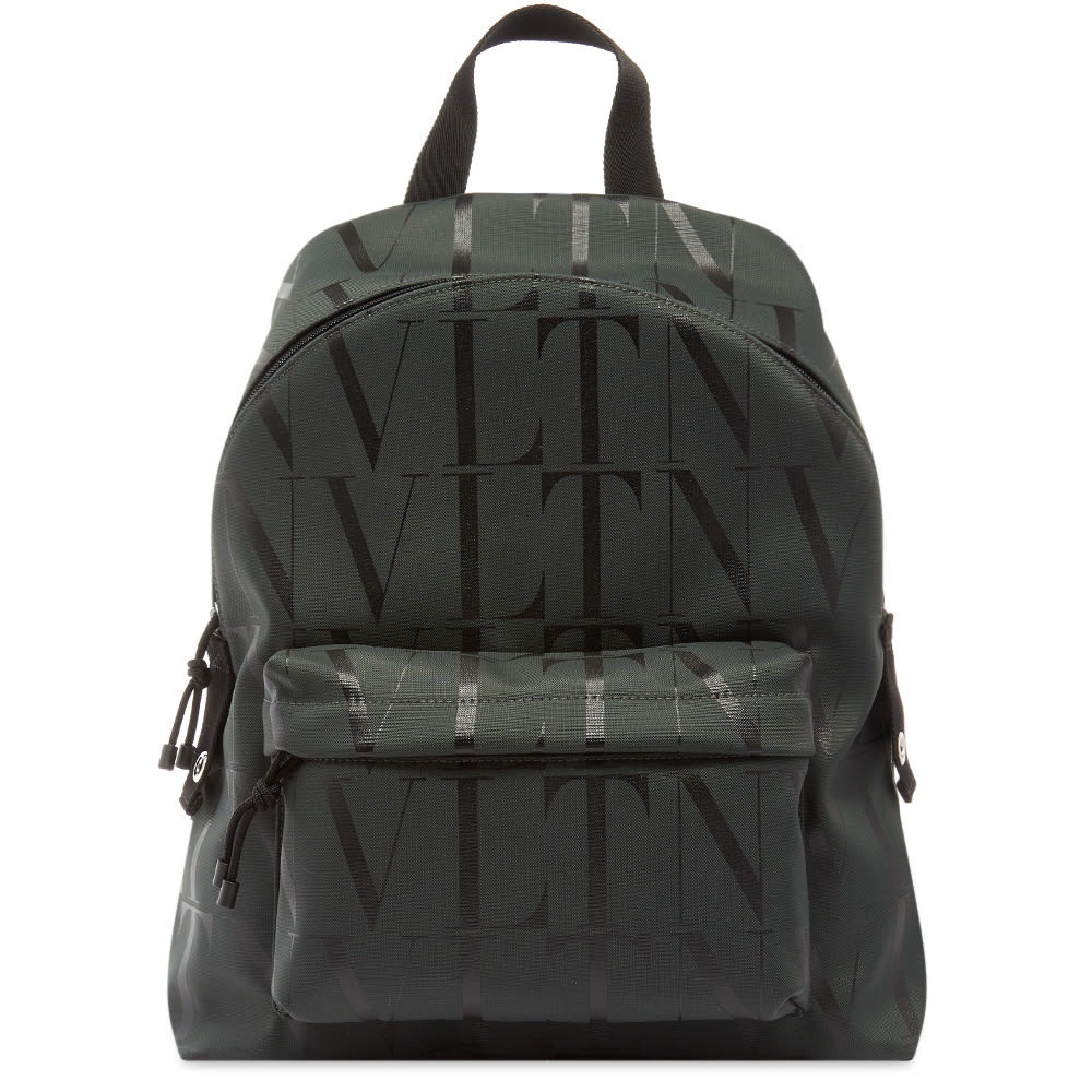 Photo: Valentino All Over Print Canvas Backpack