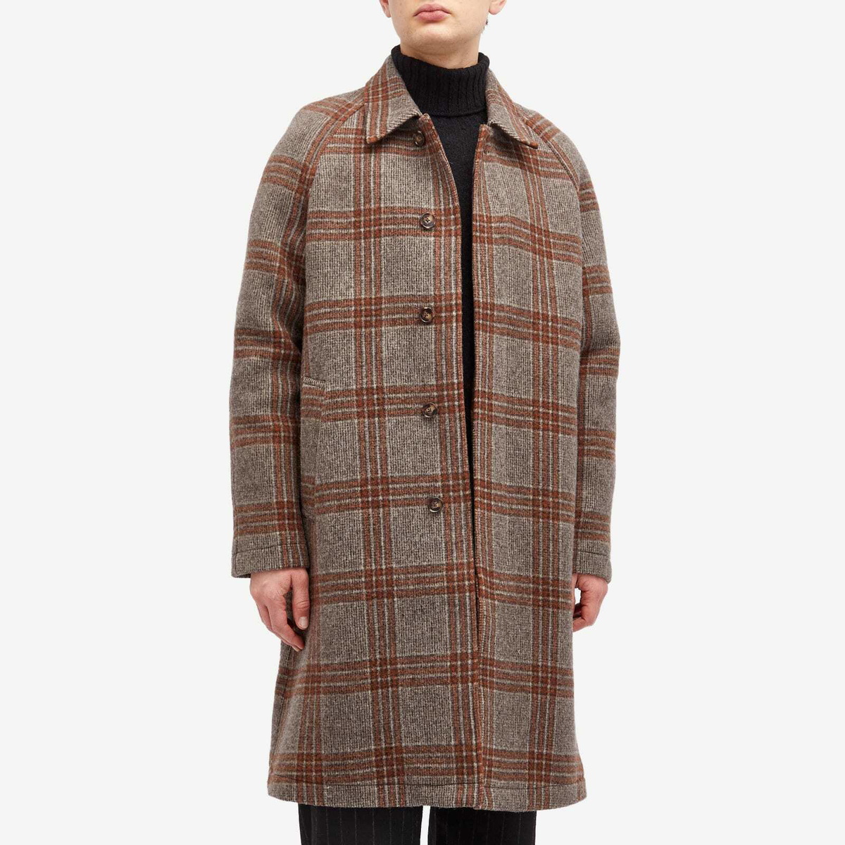 ジャケット・アウター AUBERGE MON ONCLE VENTILE CAR COAT O'Connell's American Woolen Co. Lux Wool Car Coat with