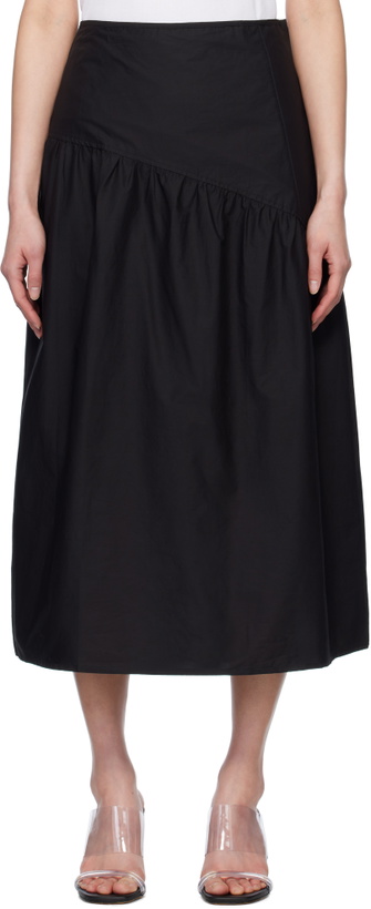 Photo: Deiji Studios Black Angle Midi Skirt