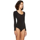 Wolford Black Sheer Buenos Aires String Bodysuit