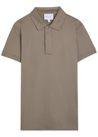 Raith Santi Mercerized Cotton Polo Shirt Taupe