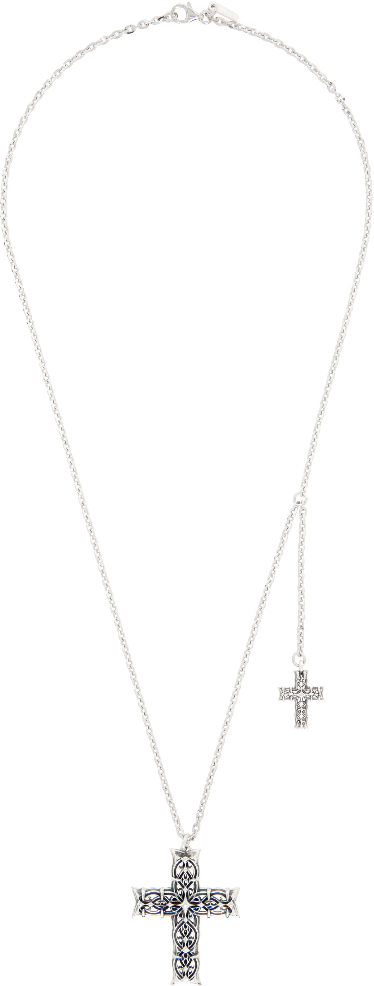 Emanuele Bicocchi Notre-Dame Cross & Side Cross Necklace