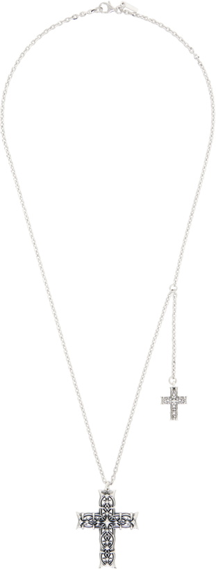 Photo: Emanuele Bicocchi Notre-Dame Cross & Side Cross Necklace
