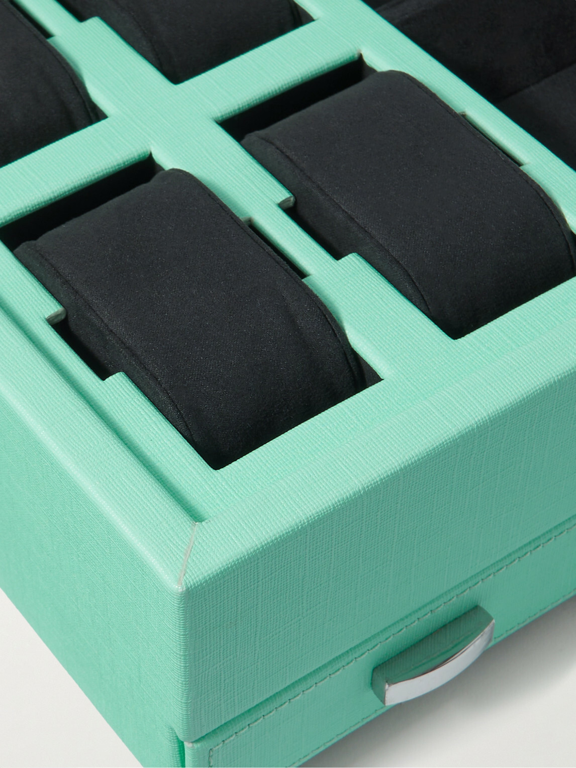 WOLF - Porter Cross-Grain Vegan Leather Watch and Jewellery Box