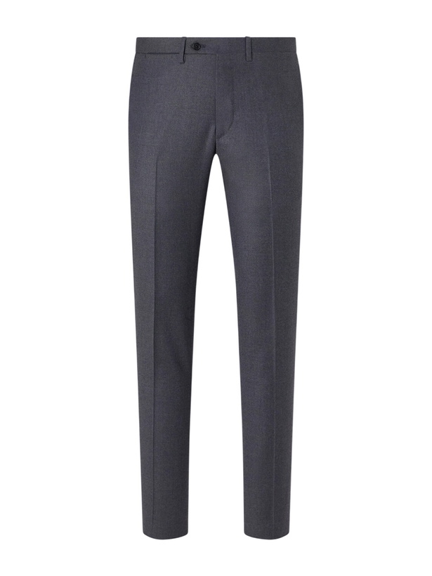 Photo: Kiton - Straight-Leg Wool Suit Trousers - Gray