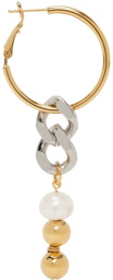 IN GOLD WE TRUST PARIS Gold & Silver Chain Link Single Earring