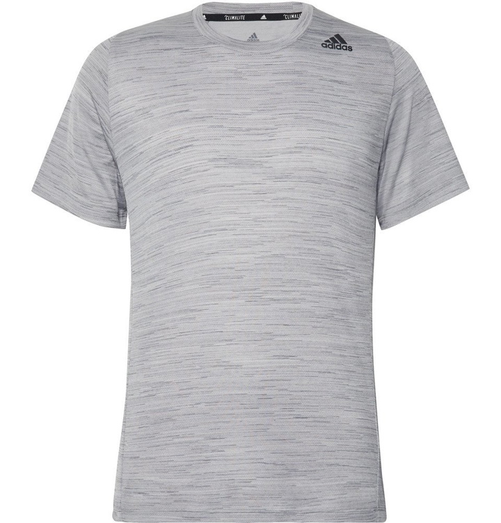 Photo: Adidas Sport - Ultimate Tech Mélange Climalite T-Shirt - Gray