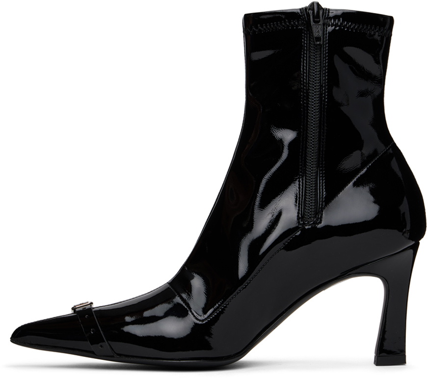 Justine Clenquet Black Patti Boots