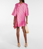 Fendi Printed silk-blend minidress