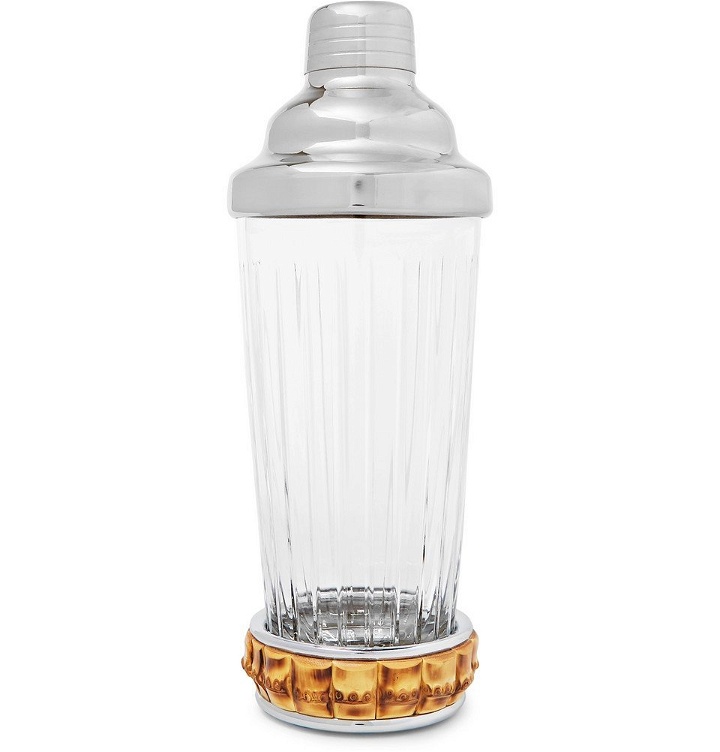 Photo: Lorenzi Milano - Glass, Bamboo and Stainless Steel Cocktail Shaker - Clear