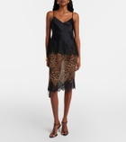 Nili Lotan Thea animal-print silk midi skirt