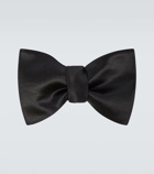 Brunello Cucinelli Silk and cotton satin bow tie