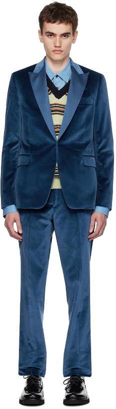 Photo: Paul Smith Blue Peaked Lapel Suit