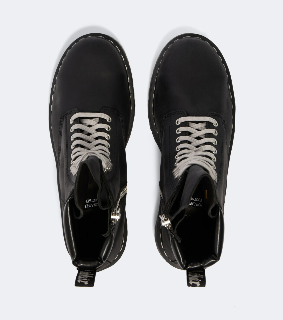 Rick Owens x Dr. Martens Quad leather platform ankle boots