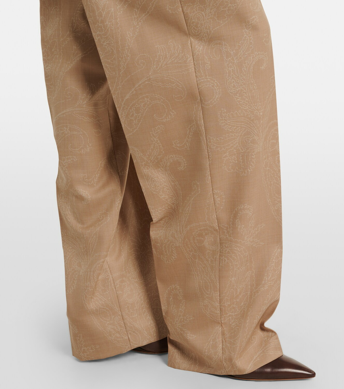 Etro Wool jacquard straight pants