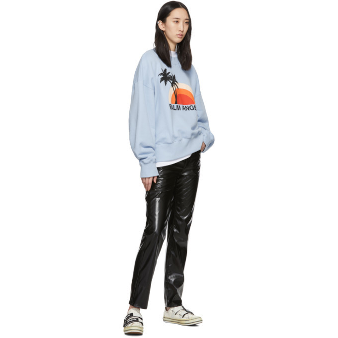 Palm Angels Blue Sunset Sweatshirt Palm Angels