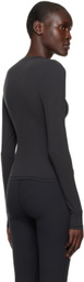 SKIMS Black Fits Everybody Long Sleeve T-Shirt
