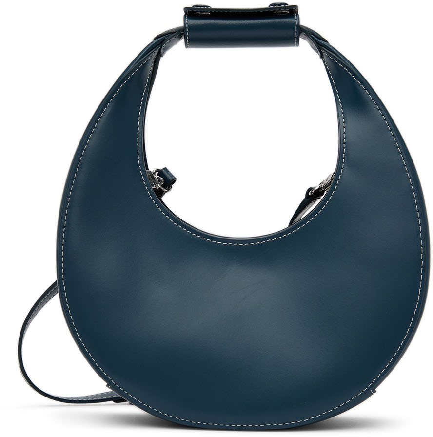 ★STAUD★ Mini Moon Shoulder Bag Marine 079244MAR 079244MARF Staud Navy Mini Moon Bag Staud