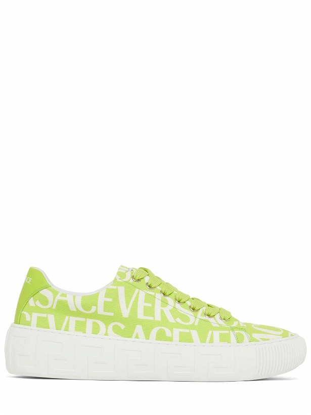 Photo: VERSACE - 20mm Canvas Sneakers
